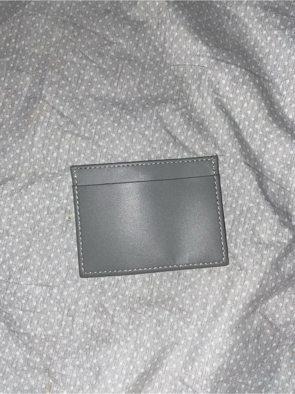 Celebritity cruises brand light grey leatherette card holder